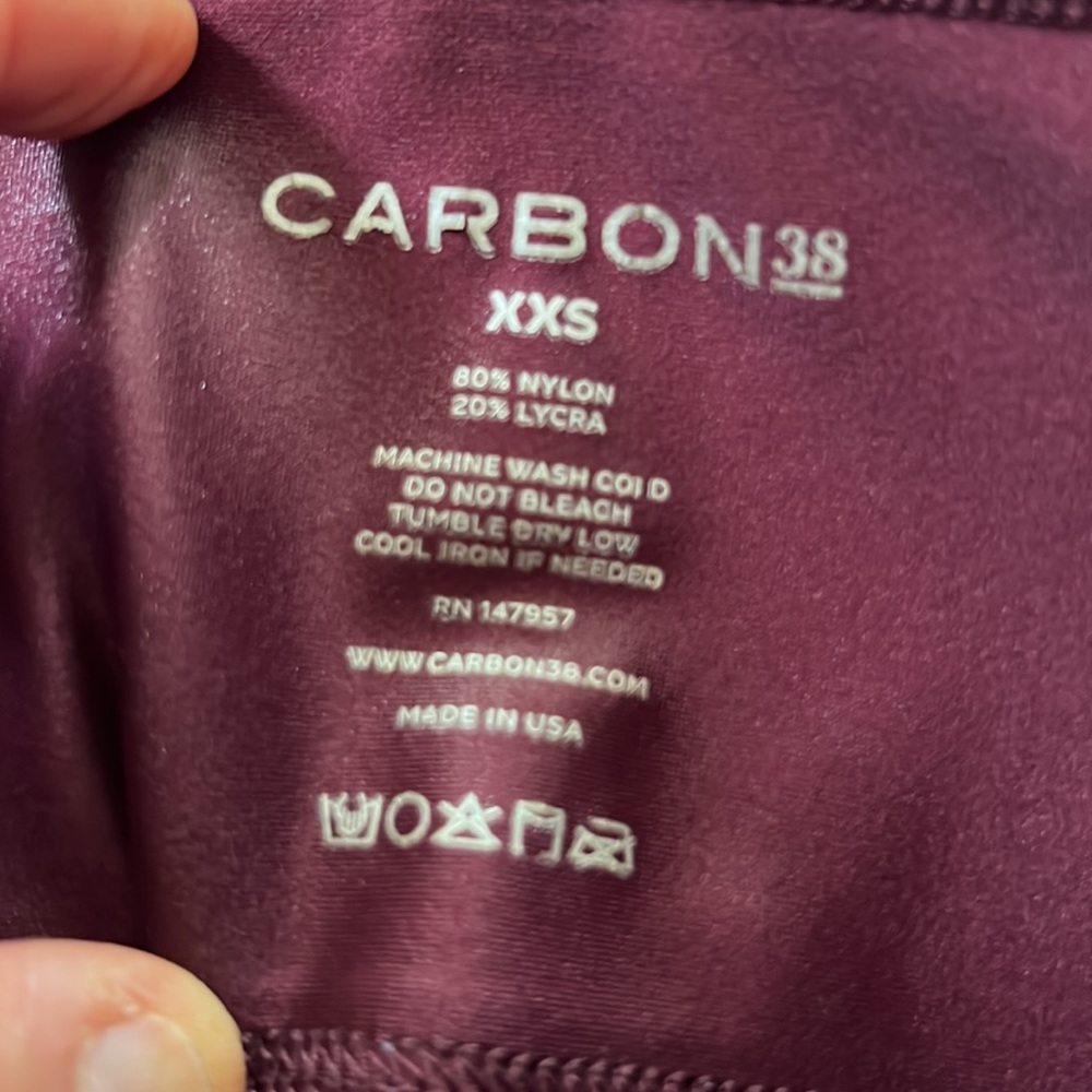 LIKE NEW. Carbon 38. Worn 3x high-waisted. shimmer. Minute imperfections. - Picture 4 of 4